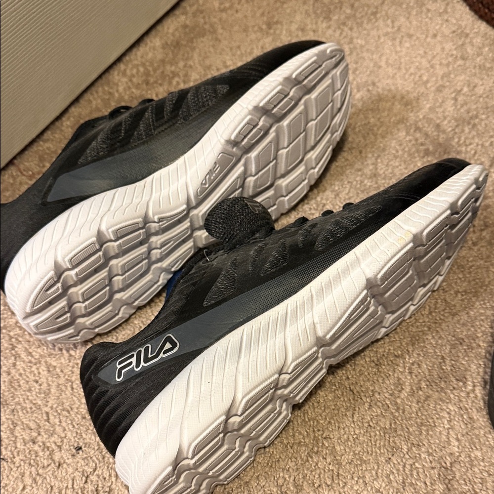 Fila Men's Black Athletic Shoes with White Sole - Picture 2 of 6